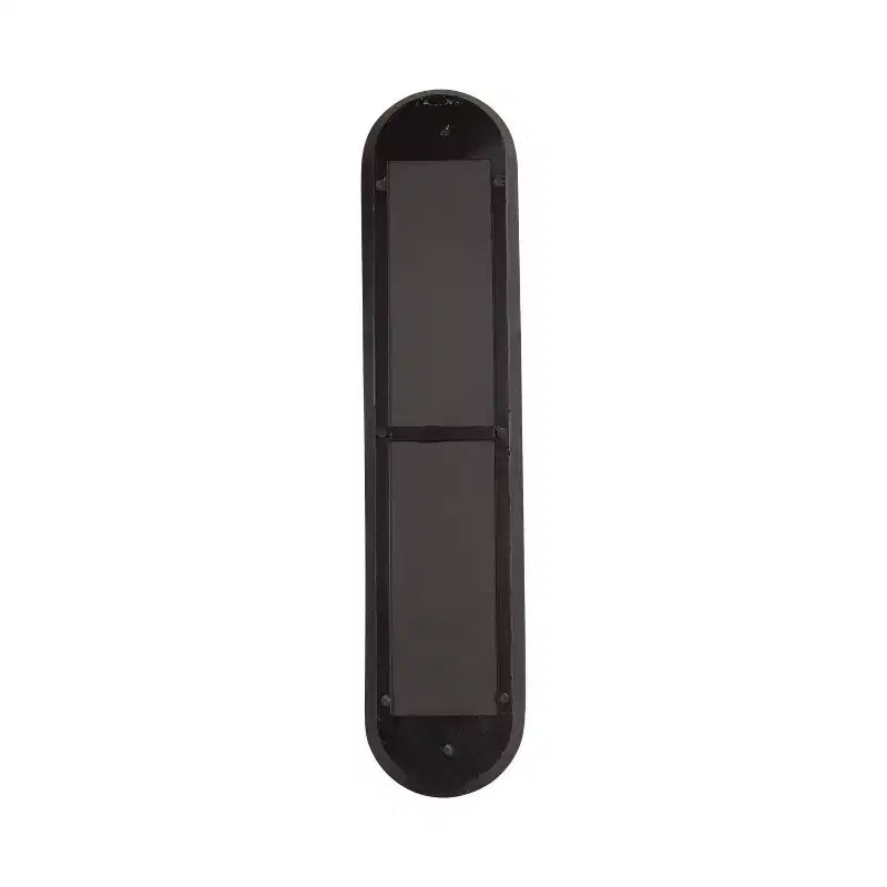 Miroir mural ovale noir et fin – Panneau unique