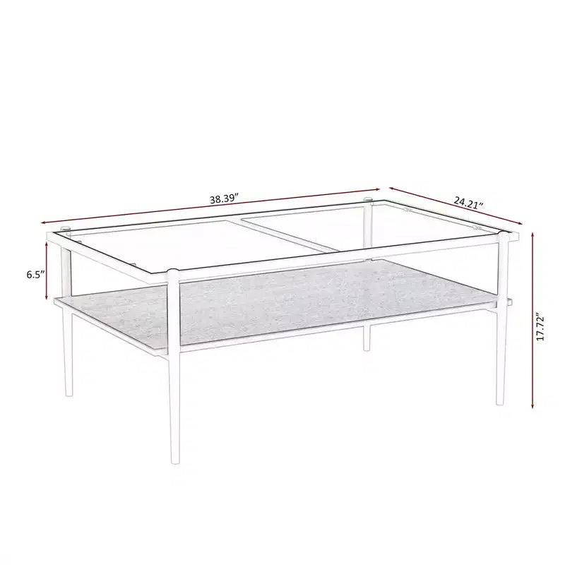 Tables basses modernes en verre trempé gris/doré et blanc (lot de 3) – Pour 2 à 4 personnes