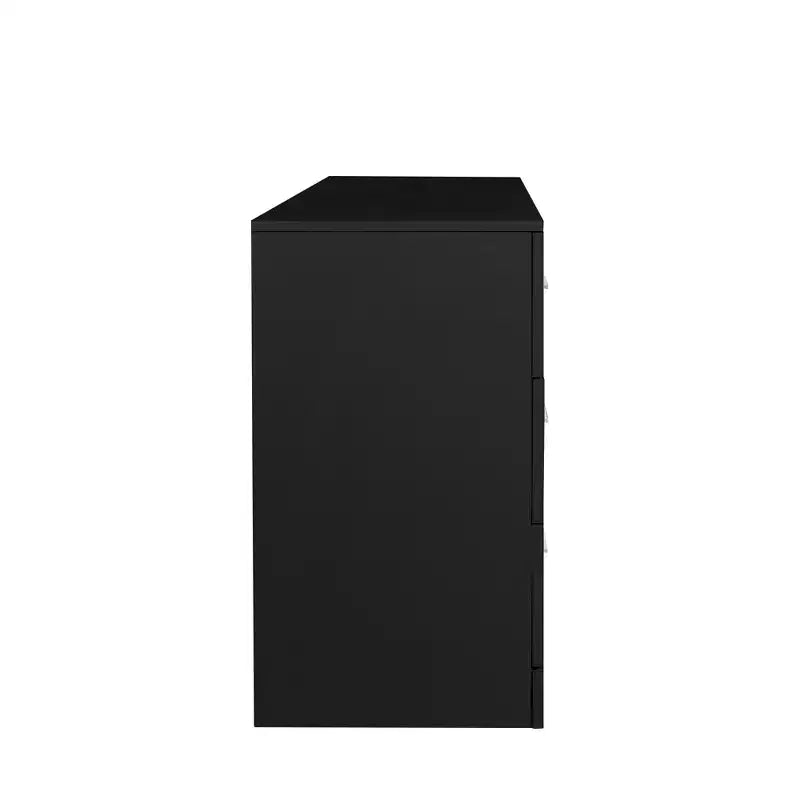 Commode noire à 6 tiroirs, pour 1 personne