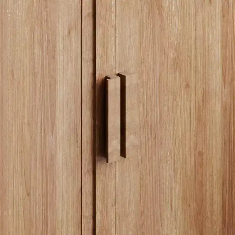 Meuble de rangement blanc vitré, 2 portes, 4 étagères, pour une personne