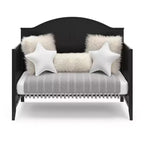 Lit de bébé convertible 5-en-1 – Noir / Gris Galet / Blanc, 1 enfant