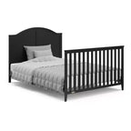 Lit de bébé convertible 5-en-1 – Noir / Gris Galet / Blanc, 1 enfant