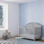 Lit de bébé convertible 5-en-1 – Noir / Gris Galet / Blanc, 1 enfant