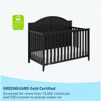 Lit de bébé convertible 5-en-1 – Noir / Gris Galet / Blanc, 1 enfant