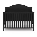 Lit de bébé convertible 5-en-1 – Noir / Gris Galet / Blanc, 1 enfant