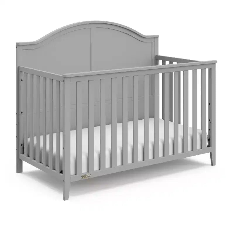 Lit de bébé convertible 5-en-1 – Noir / Gris Galet / Blanc, 1 enfant