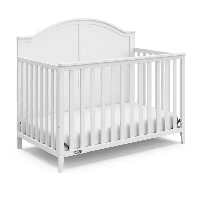 Lit de bébé convertible 5-en-1 – Noir / Gris Galet / Blanc, 1 enfant