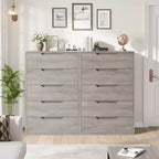 Commode en bois à 5 tiroirs – Noir / Gris / Blanc, Autoportante, Utilisation 1 personne