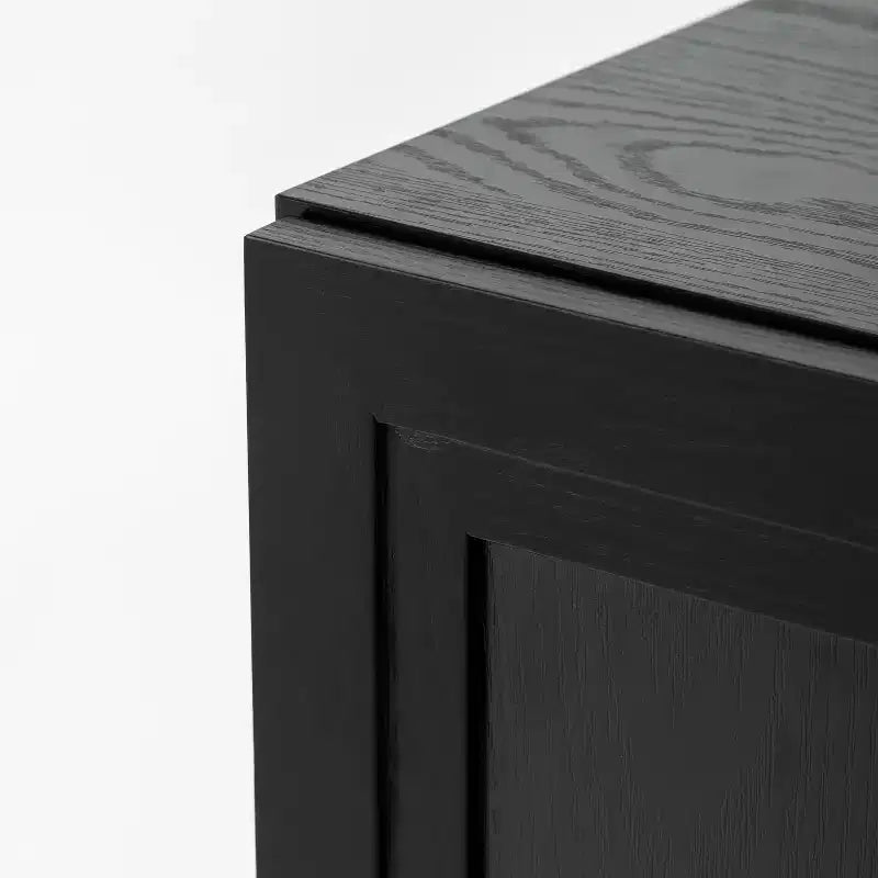 Armoire de rangement moderne noire – 2 portes, étagère réglable, 1 utilisateur
