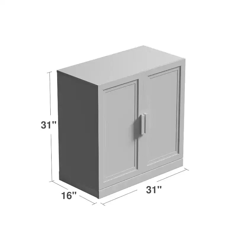 Armoire de rangement moderne noire – 2 portes, étagère réglable, 1 utilisateur