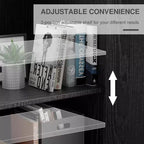Armoire de rangement moderne noire – 2 portes, étagère réglable, 1 utilisateur