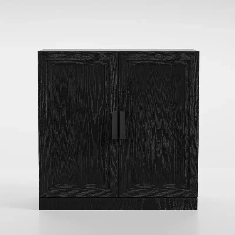 Armoire de rangement moderne noire – 2 portes, étagère réglable, 1 utilisateur