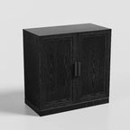 Armoire de rangement moderne noire – 2 portes, étagère réglable, 1 utilisateur