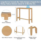 Ensemble de salle à manger rectangulaire style ferme 3 pièces, naturel/gris/beige, 2 places