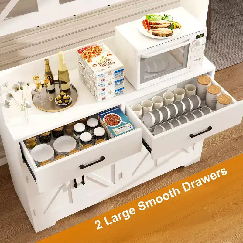 Armoire de rangement de cuisine autonome brune 1 personne avec lumières RVB et prise de courant