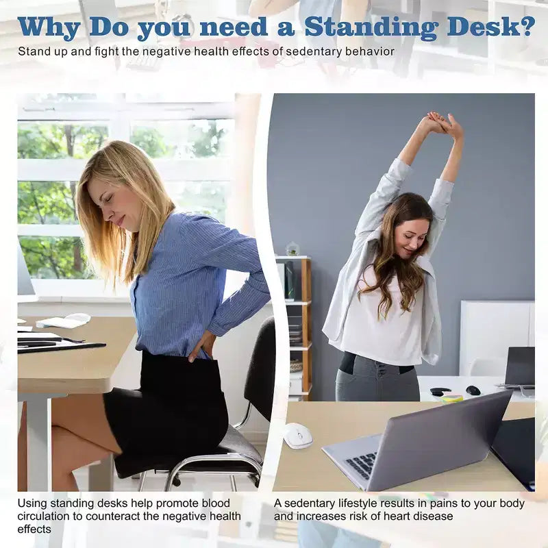 Bureau debout électrique réglable en hauteur, 1 personne, 160 cm, blanc / jaune