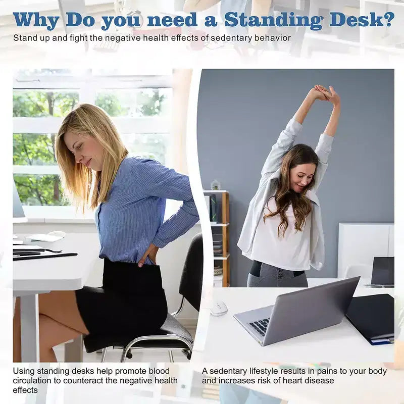 Bureau debout électrique réglable en hauteur, 1 personne, 160 cm, blanc / jaune
