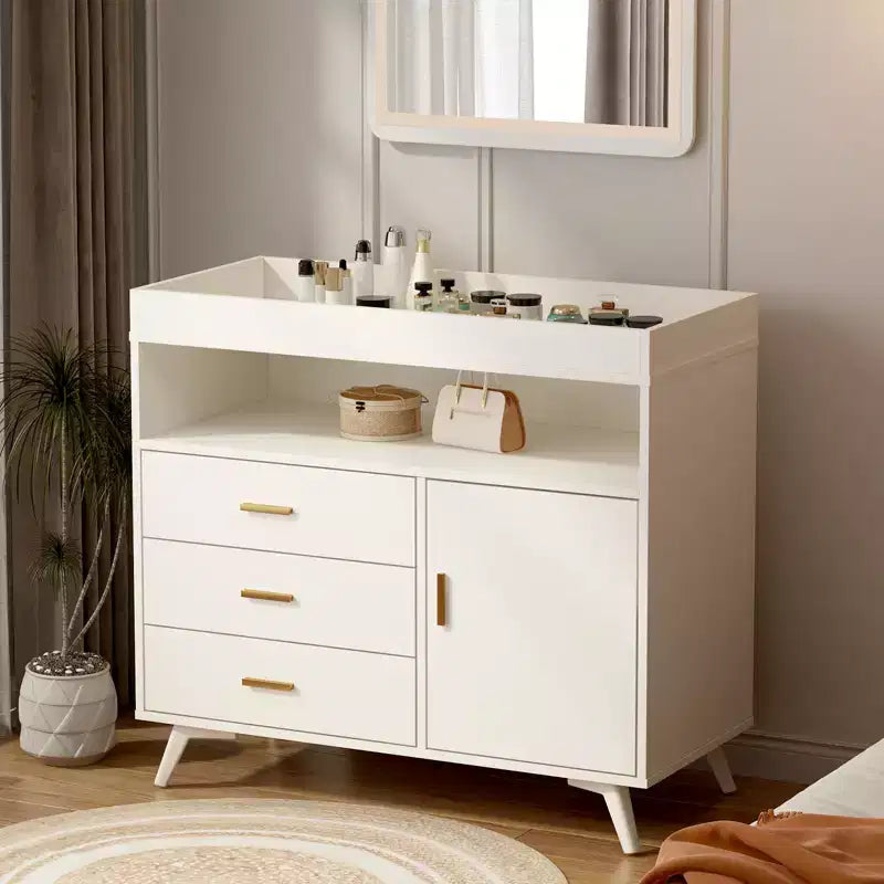 Table à langer et commode blanches 3 tiroirs – 2-en-1, 1 enfant