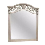 Miroir mural rectangulaire en argent antique, cadre en bois de pin, 1 personne, 37×41 po