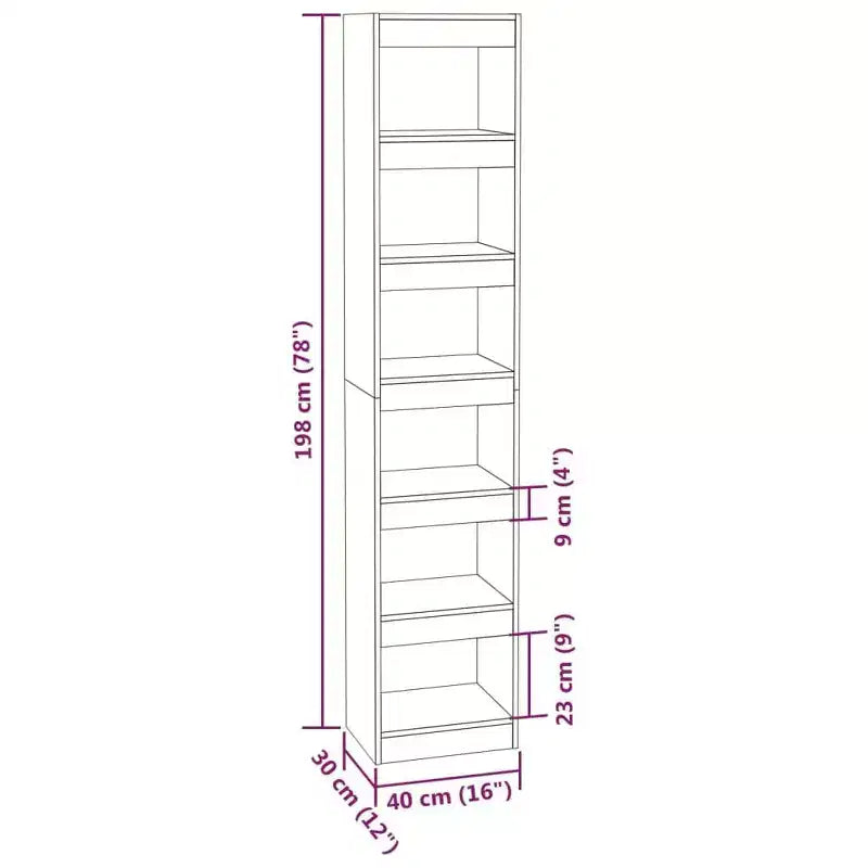 Bibliothèque blanche rectangulaire à 6 étagères, finition mate – Assemblage par 1 personne