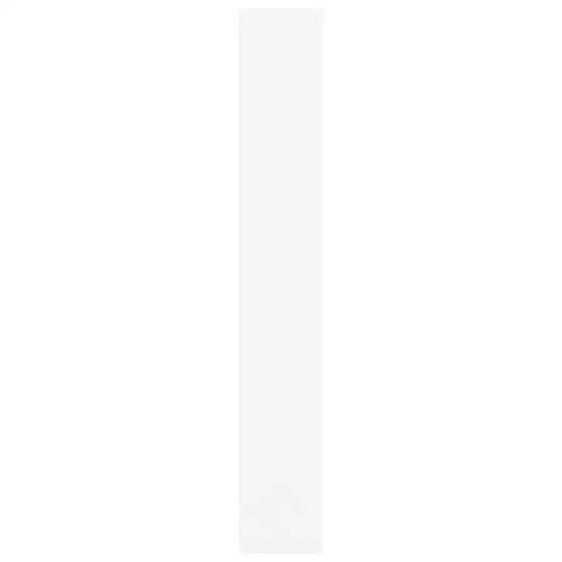Bibliothèque blanche rectangulaire à 6 étagères, finition mate – Assemblage par 1 personne