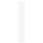 Bibliothèque blanche rectangulaire à 6 étagères, finition mate – Assemblage par 1 personne