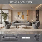 Canapé 3 places en Boucle – Bleu / Marron / Gris / Taupe / Blanc