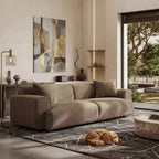 Canapé 3 places en Boucle – Bleu / Marron / Gris / Taupe / Blanc