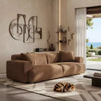 Canapé 3 places en Boucle – Bleu / Marron / Gris / Taupe / Blanc