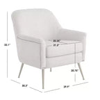 Fauteuil d'appoint 1 place rembourré, Bleu / Rose sale / Gris / Gris texturé