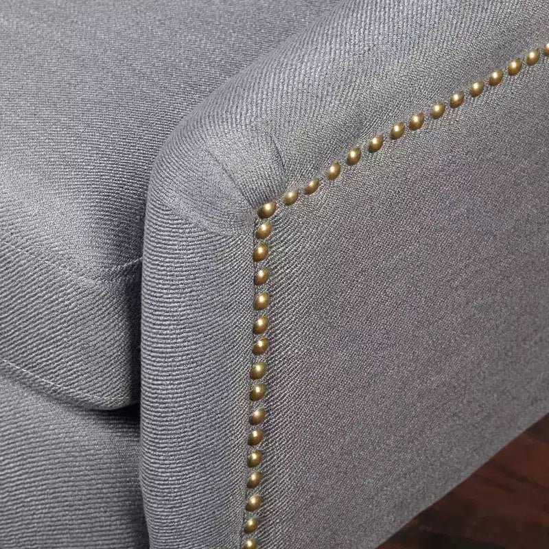 Fauteuil d'appoint 1 place rembourré, Bleu / Rose sale / Gris / Gris texturé