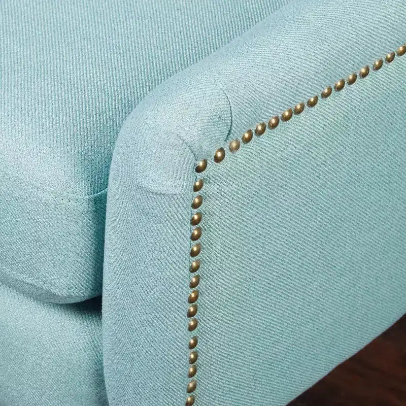 Fauteuil d'appoint 1 place rembourré, Bleu / Rose sale / Gris / Gris texturé