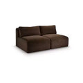Meridian Furniture Shaggy Corduroy Performance Fabric Modular Sofa