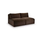 Meridian Furniture Shaggy Corduroy Performance Fabric Modular Sofa