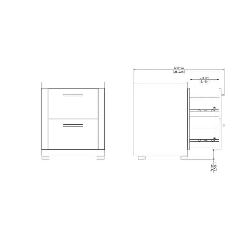 Chambre à coucher Jackson Hickory 4 pièces, pour 2 personnes