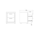 Chambre à coucher Jackson Hickory 4 pièces, pour 2 personnes