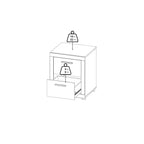 Chambre à coucher Jackson Hickory 4 pièces, pour 2 personnes
