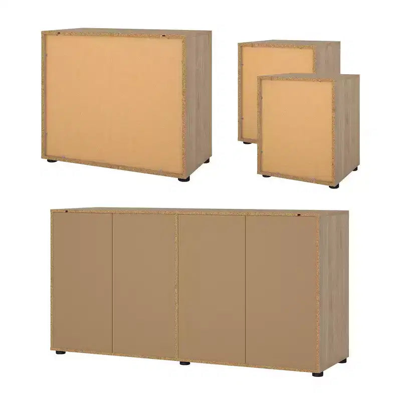 Chambre à coucher Jackson Hickory 4 pièces, pour 2 personnes