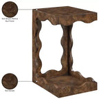 Table d'appoint Art Déco marron/naturel – 1 place
