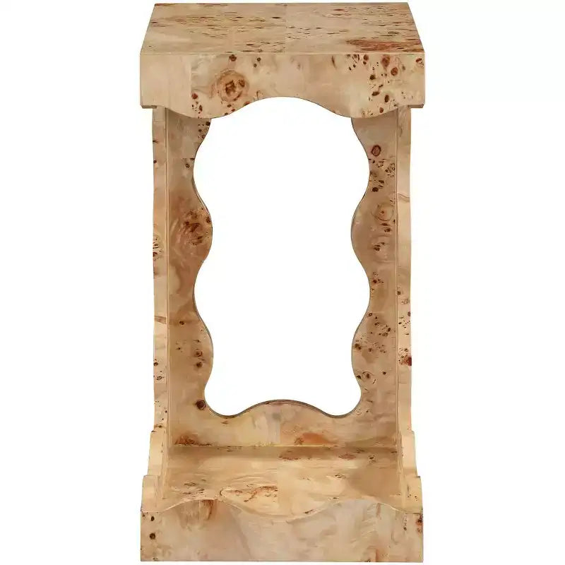 Table d'appoint Art Déco marron/naturel – 1 place