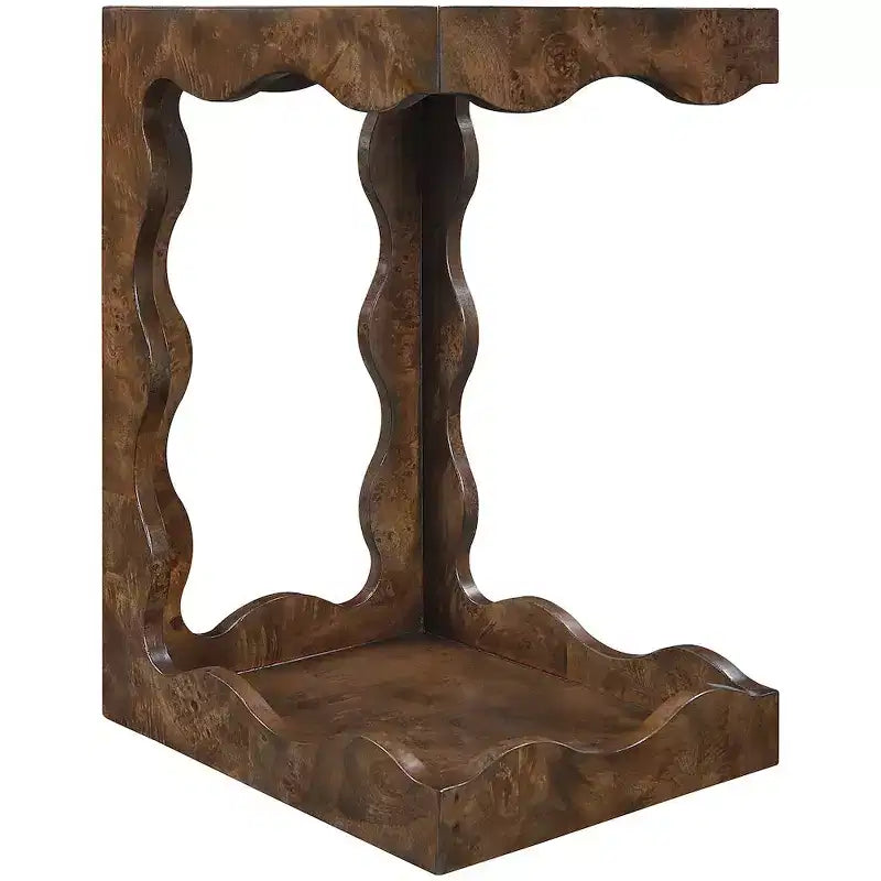 Table d'appoint Art Déco marron/naturel – 1 place