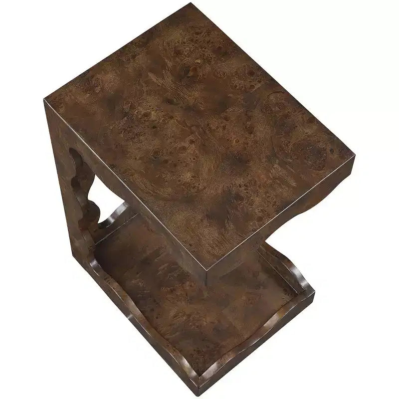 Table d'appoint Art Déco marron/naturel – 1 place