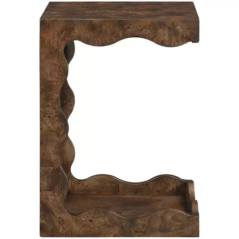 Table d'appoint Art Déco marron/naturel – 1 place