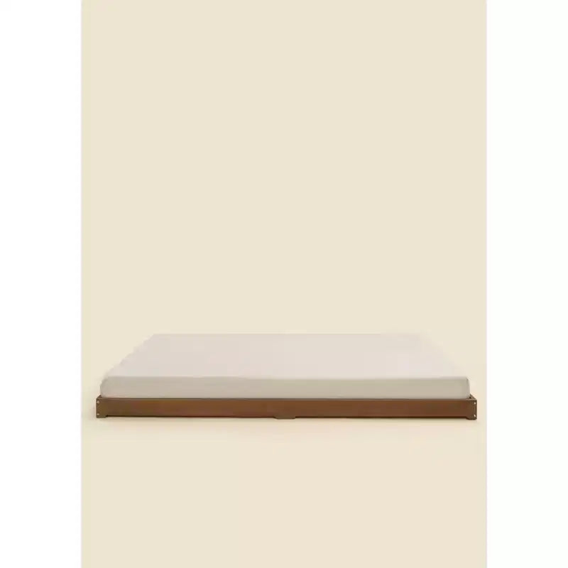 Cadre de lit au sol en noyer – Style maison – Pour 1 enfant