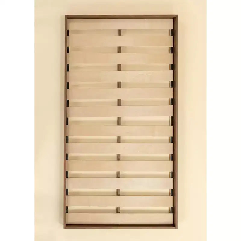 Cadre de lit au sol en noyer – Style maison – Pour 1 enfant