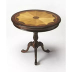 Table basse ronde marron, bois composite, 1 pièce