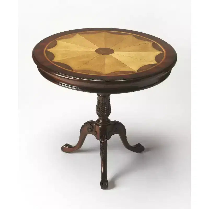 Table basse ronde marron, bois composite, 1 pièce