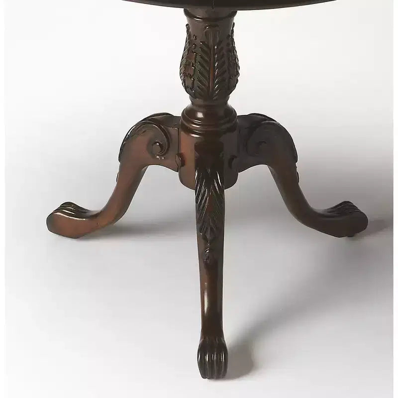 Table basse ronde marron, bois composite, 1 pièce