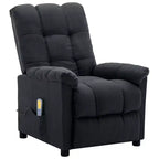 Fauteuil de massage électrique Gris foncé / Marron foncé / Gris clair / Taupe, Rembourré, 1 place