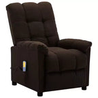 Fauteuil de massage électrique Gris foncé / Marron foncé / Gris clair / Taupe, Rembourré, 1 place